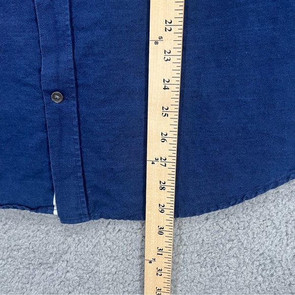 Banana Republic Button Shirt Short Sleeves Blue Men Size Large - Picture 5 of 6